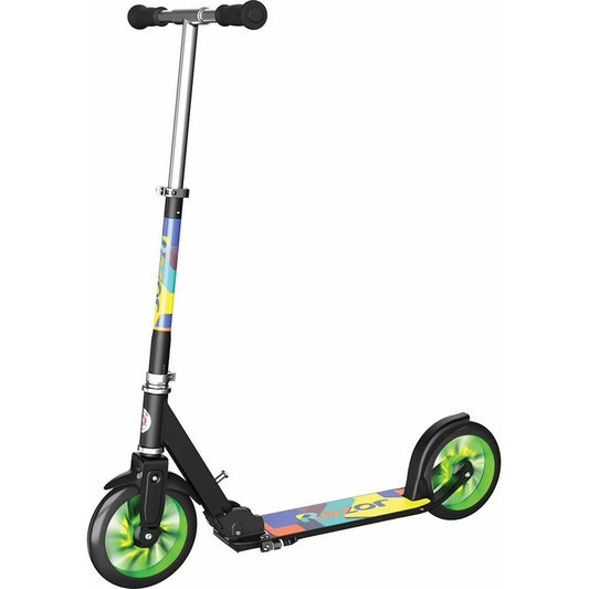 Razor A5 LUX Lighted Scooter - Green side view