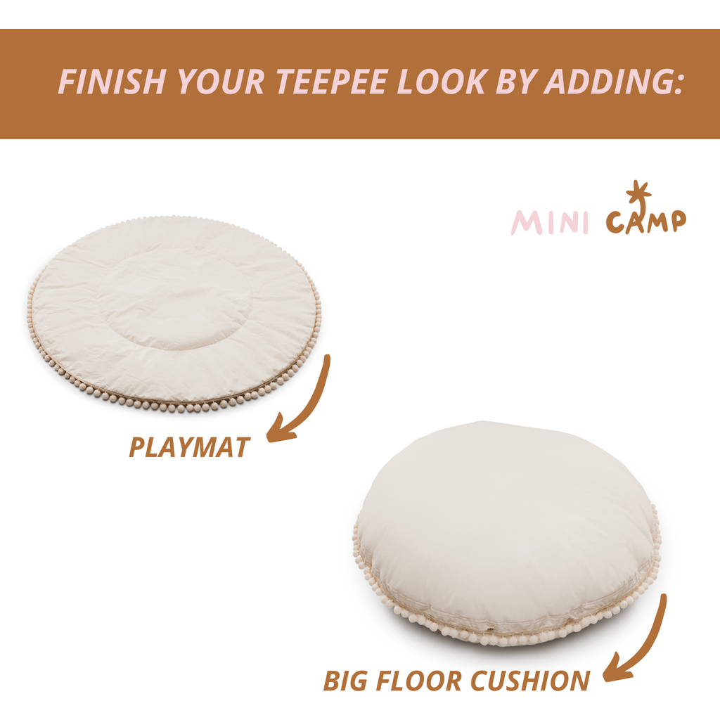 additional floor cusion and playmat accessories for MINICAMP Original Play Tent With Pompoms