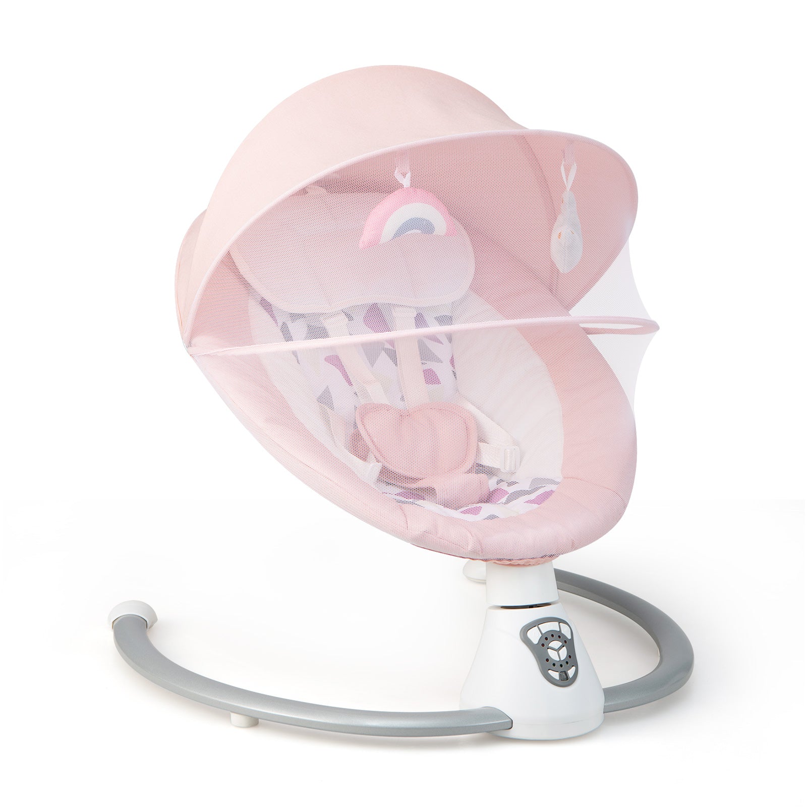 Baby Bouncer with Swing Speeds and Built-in 17 Music for Newborn-Pin