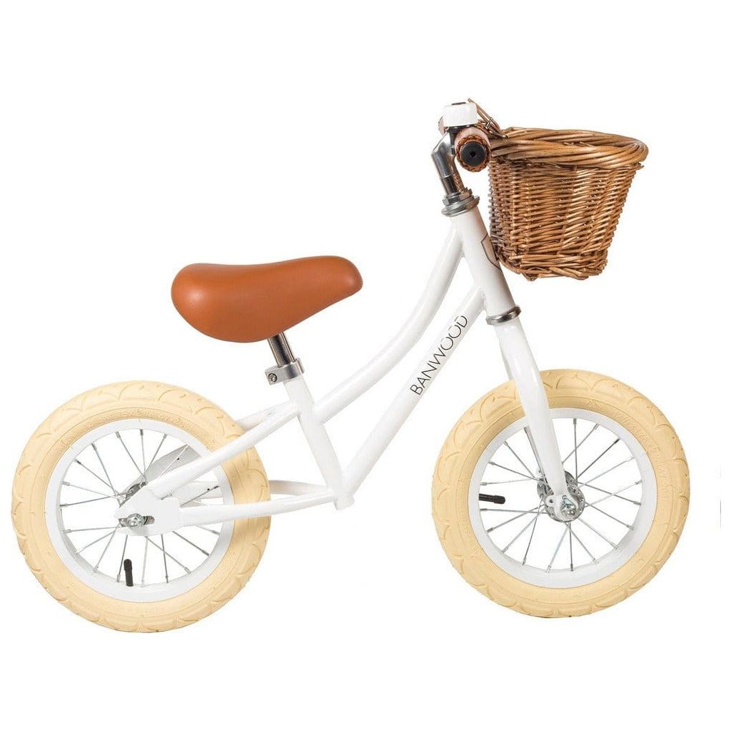 Banwood First Go Girl Balance Bike - Age 3-5 - White The Online Toy Shop