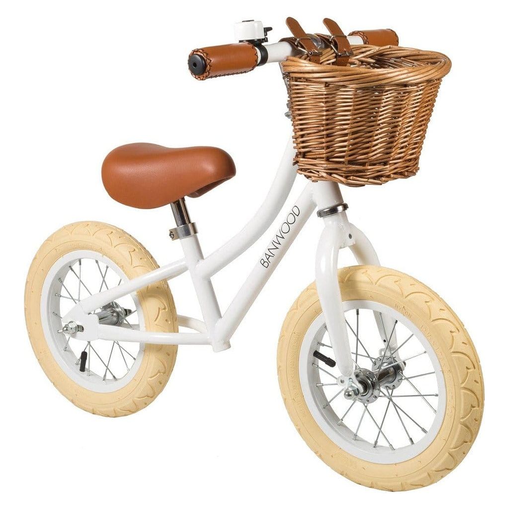 Banwood First Go Girl Balance Bike - Age 3-5 - White The Online Toy Shop