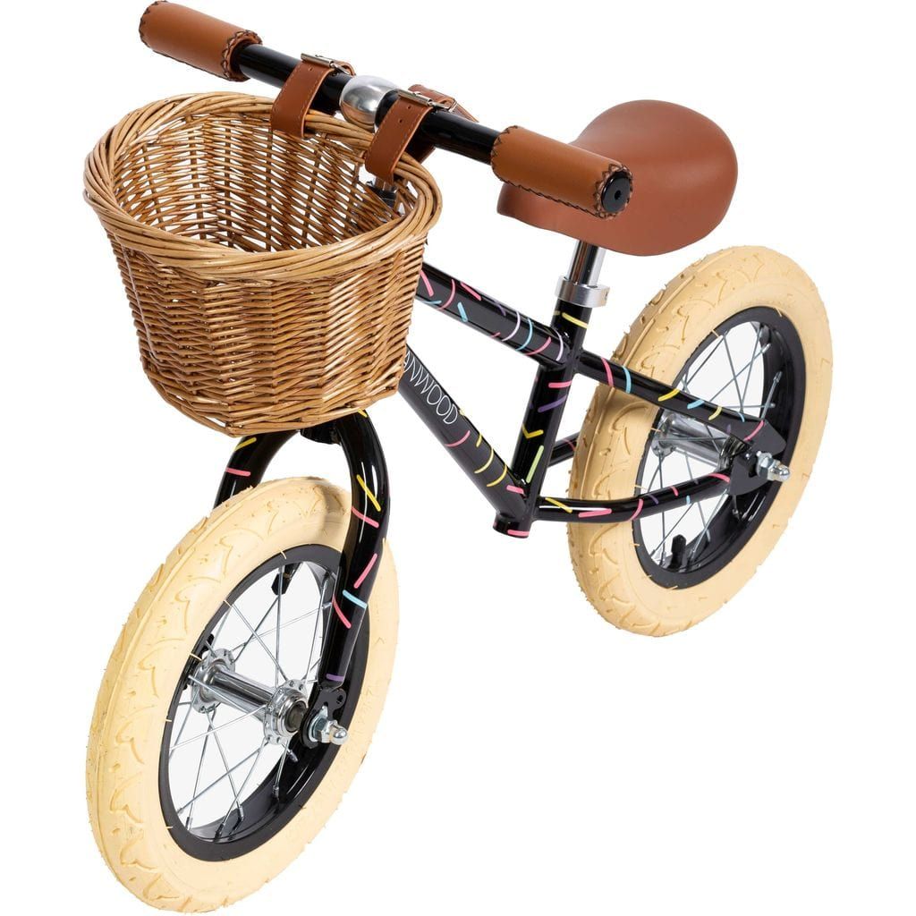 Banwood Balance Bike Vintage x Marest - Allegra Black front left