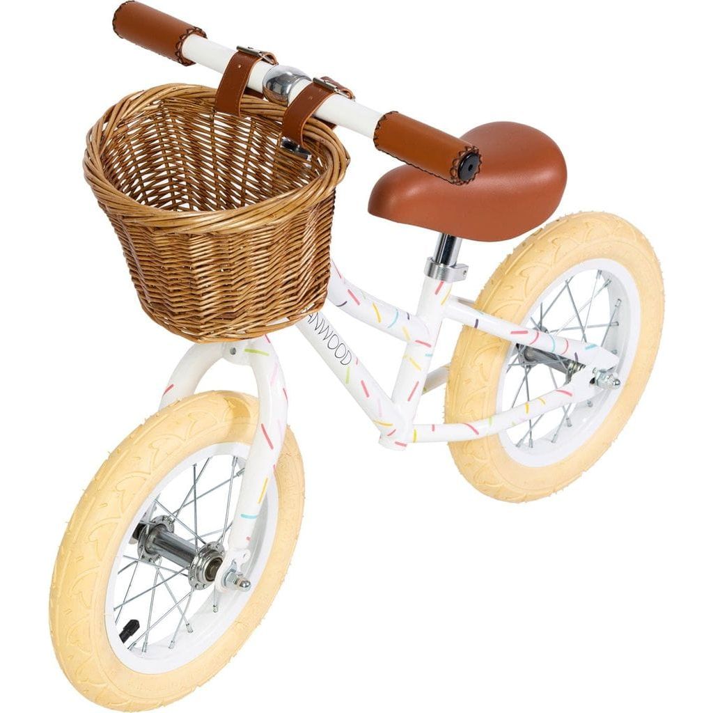 Banwood Balance Bike Vintage x Marest - Allegra White front left