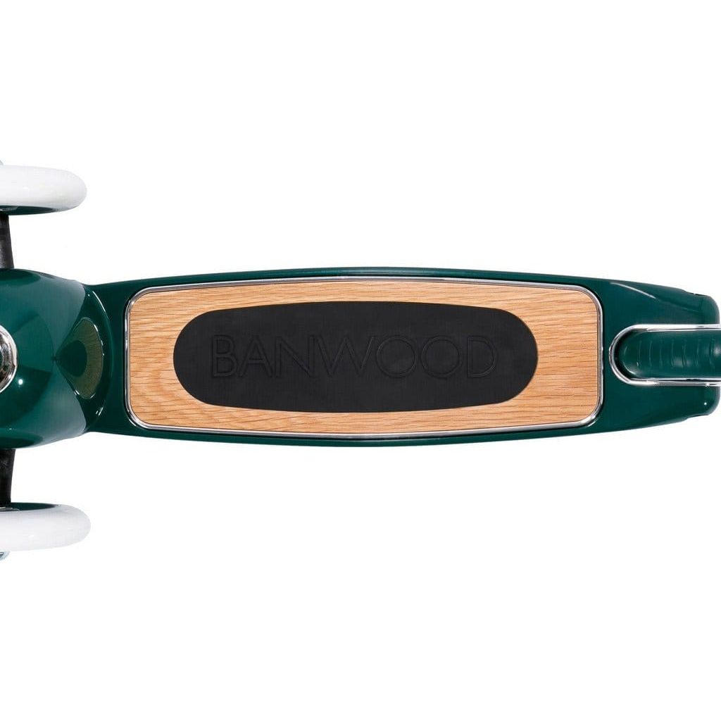 Banwood Scooter Age 3+ in Green, deck from above
