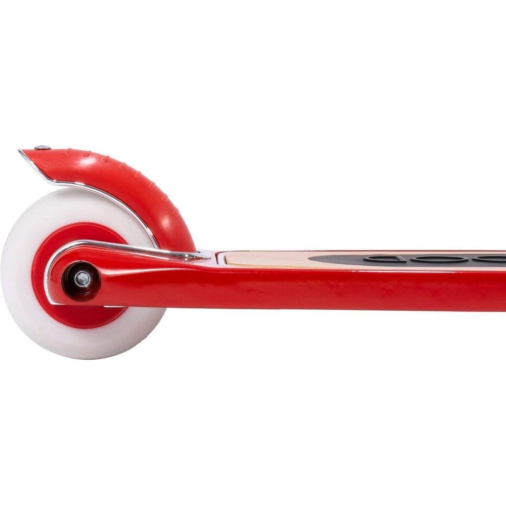Banwood Scooter Age 3+ in Red rear wheel close up