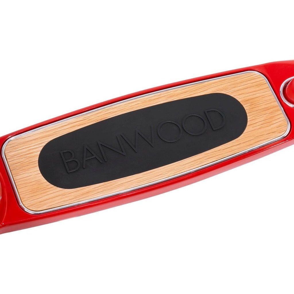 Banwood Scooter Age 3+ in Red deck with logo