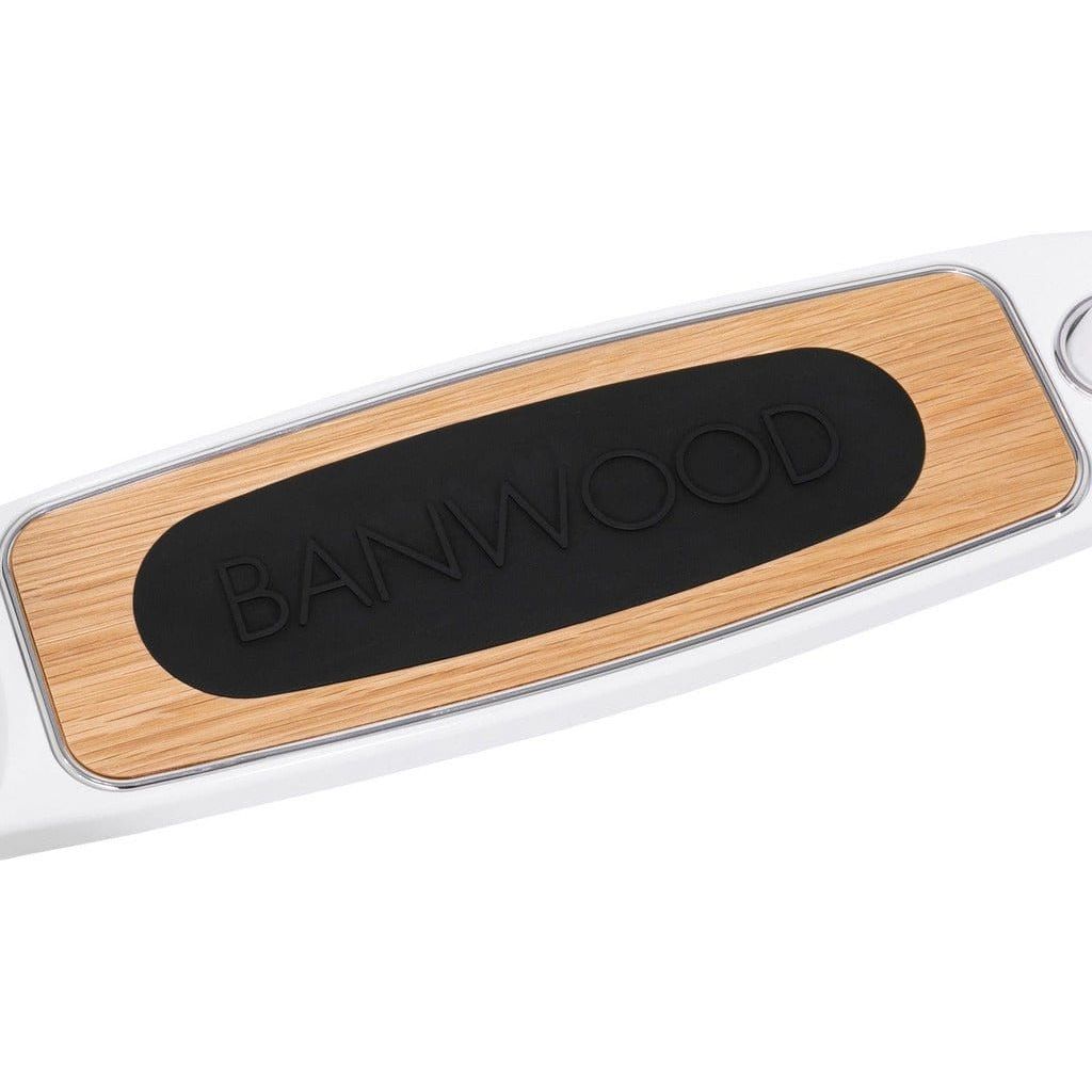 Banwood Scooter Age 3+ in White deck with logo