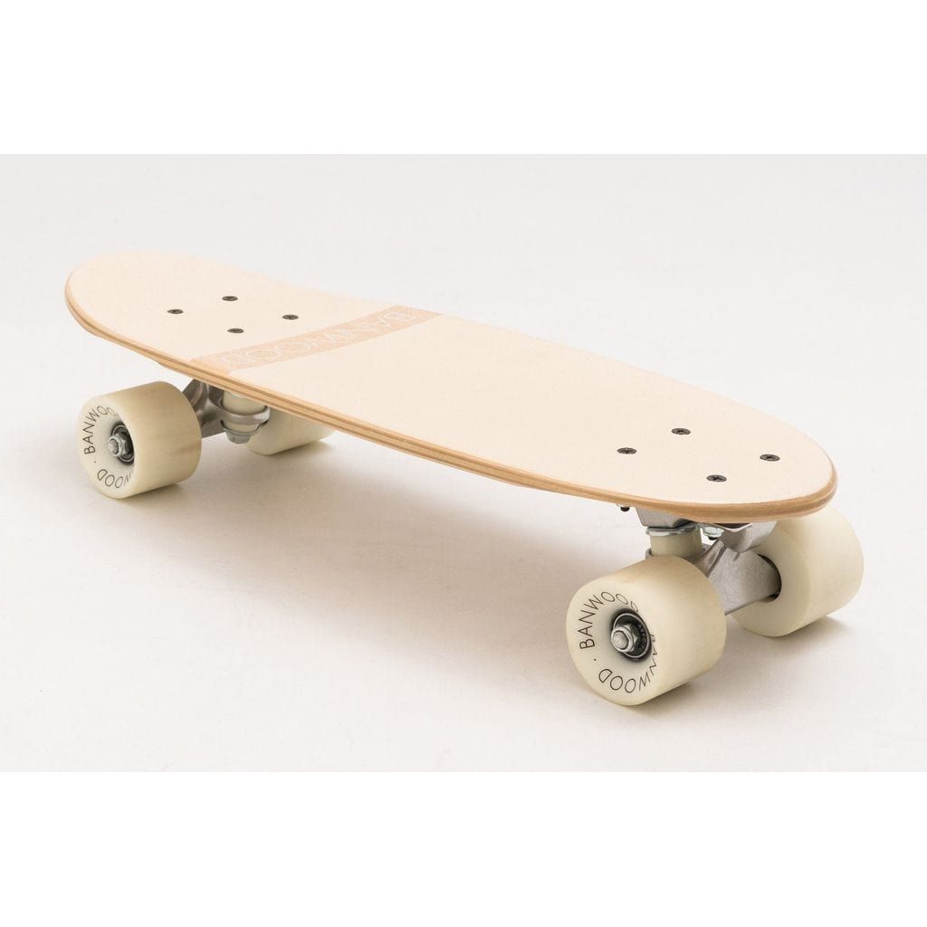 Banwood Kids Skateboard - Cream front right