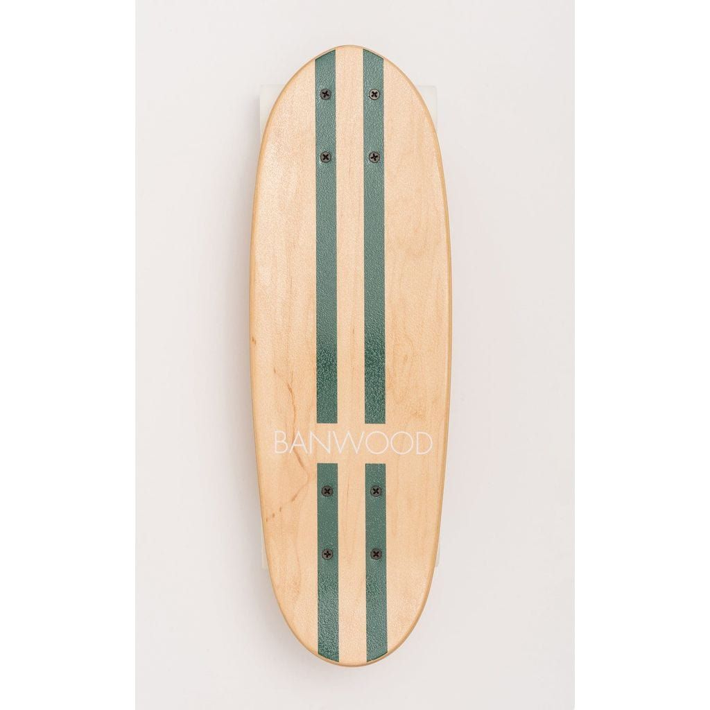 Banwood Kids Skateboard - Green deck with green stripes