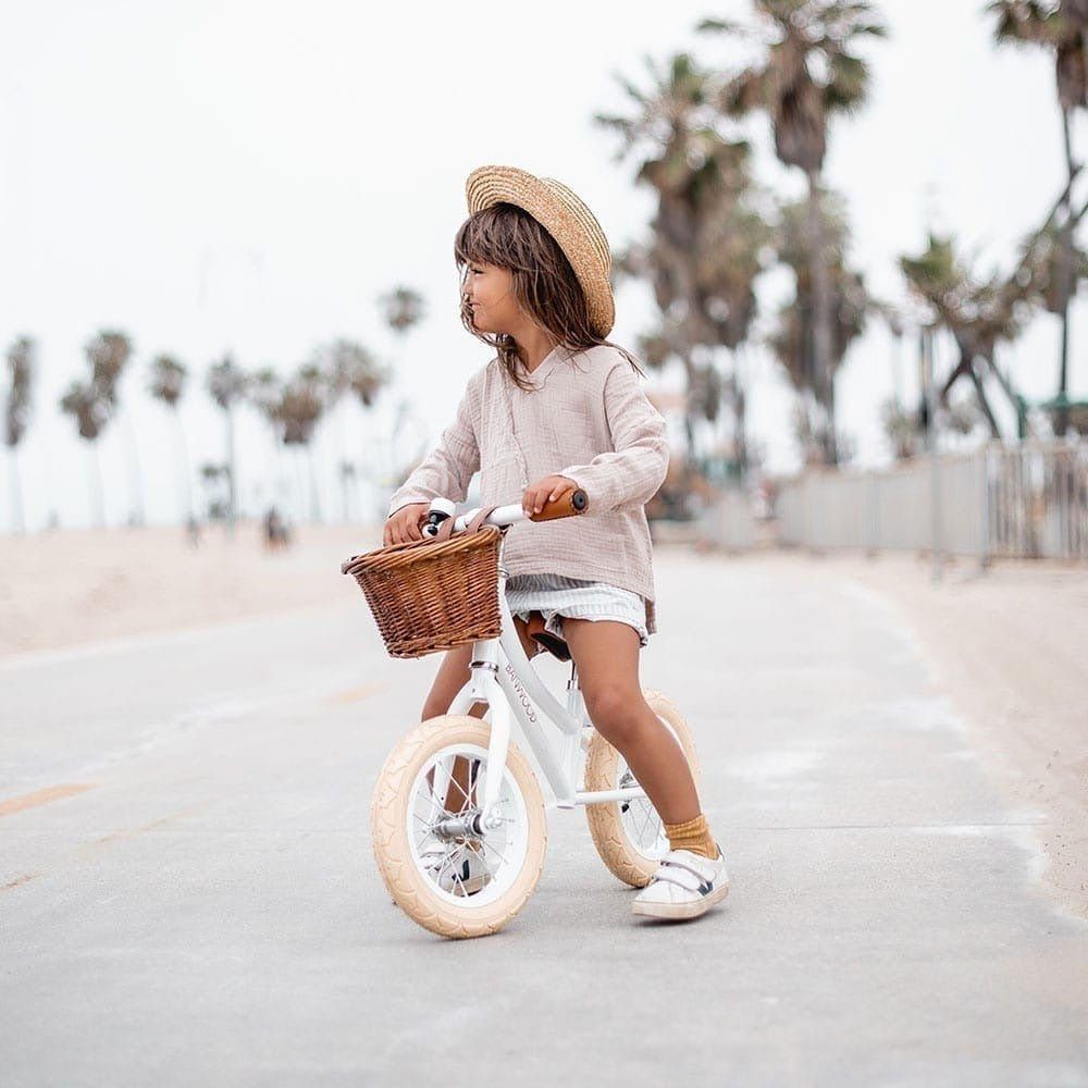 Banwood First Go Girl Balance Bike - Age 3-5 - White The Online Toy Shop