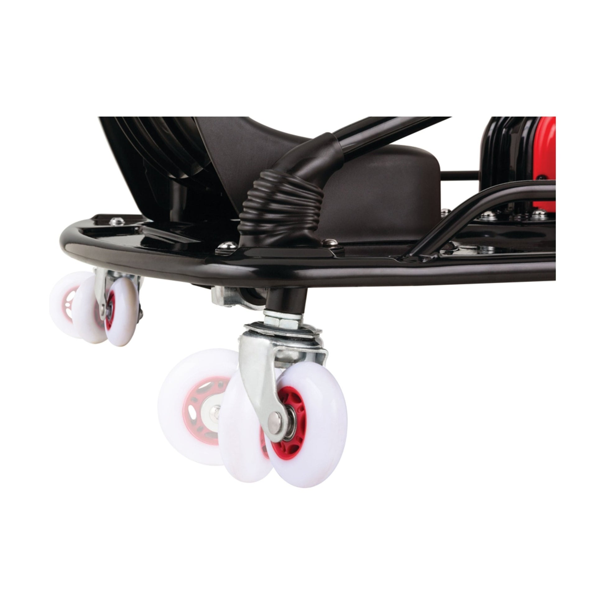 Razor Crazy Cart 24 Volt Drift Machine wheels close up