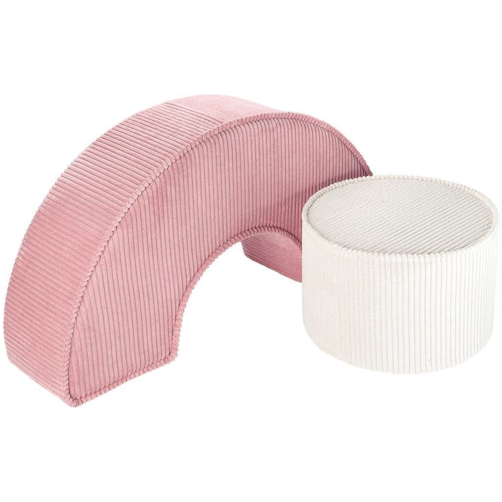 Wigiwama Pink Mousse Pouffe Set