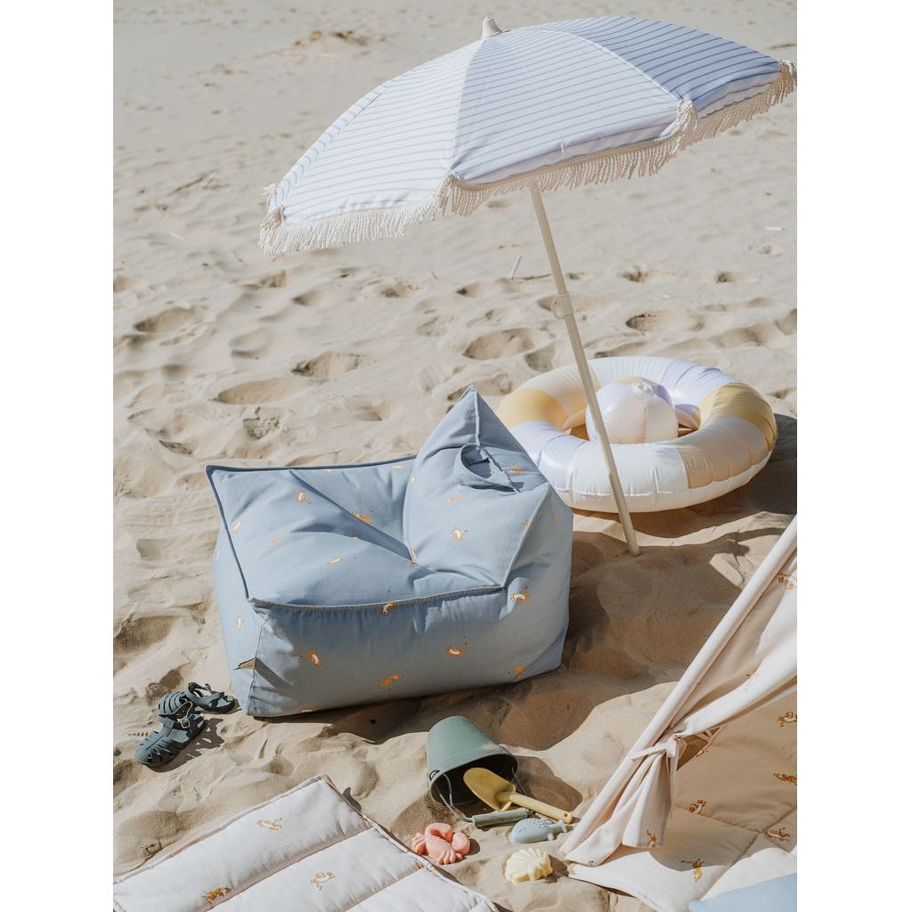 Wigiwama Blue Tiger Beanbag Chair