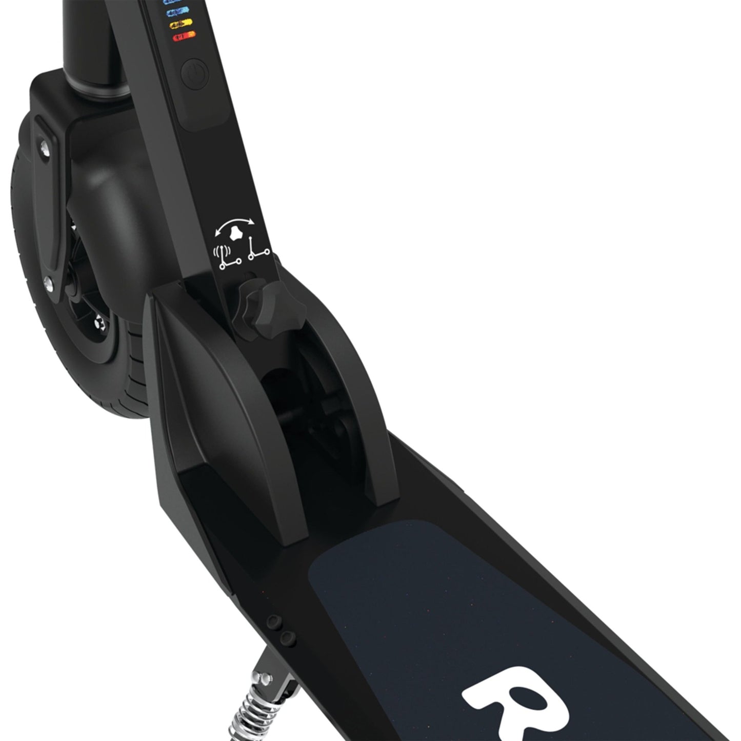 Razor E-Prime Air Electric Folding Scooter 36V front wheel close up