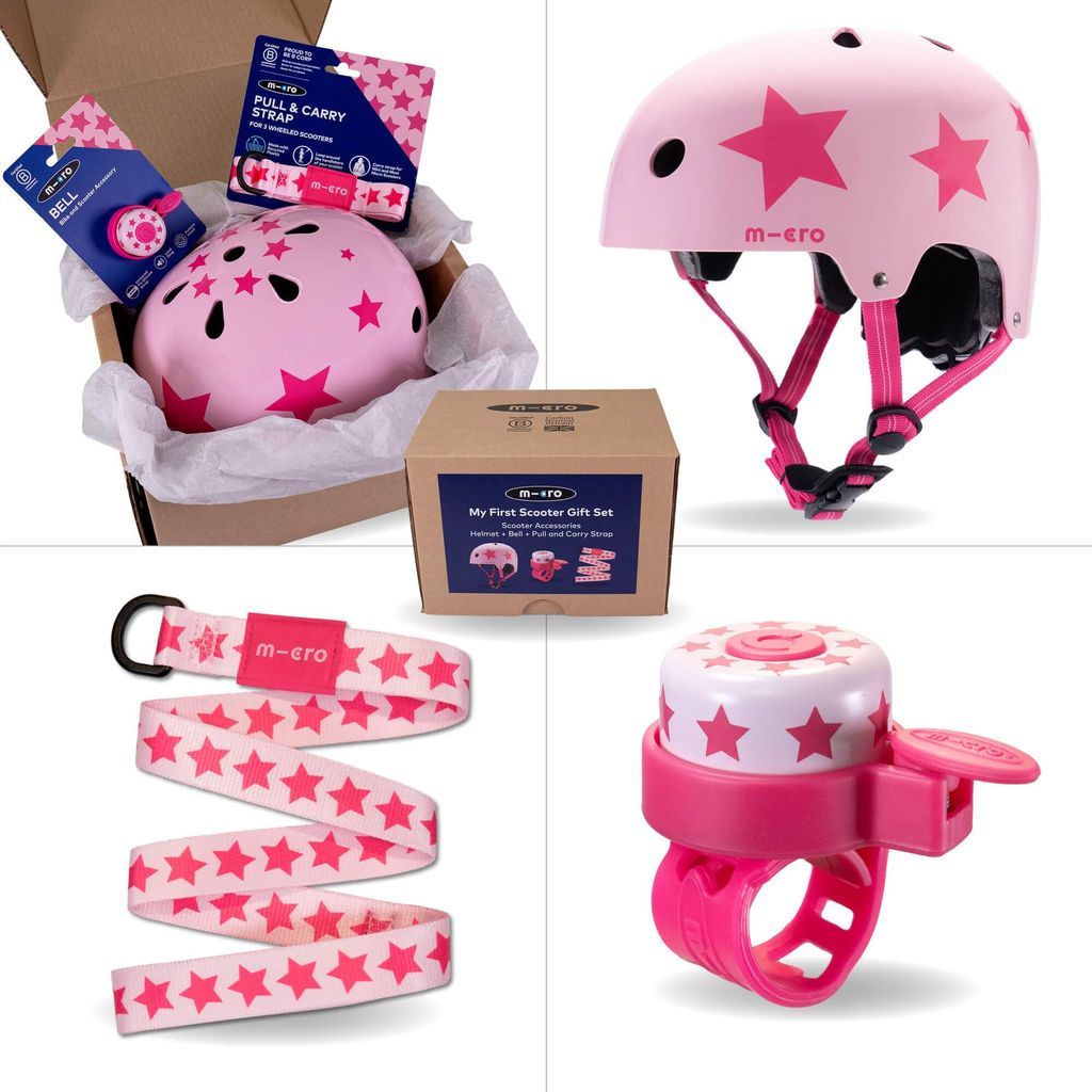 Micro Scooter My First Scooter Gift Set - Pink Star - The Online Toy Shop1