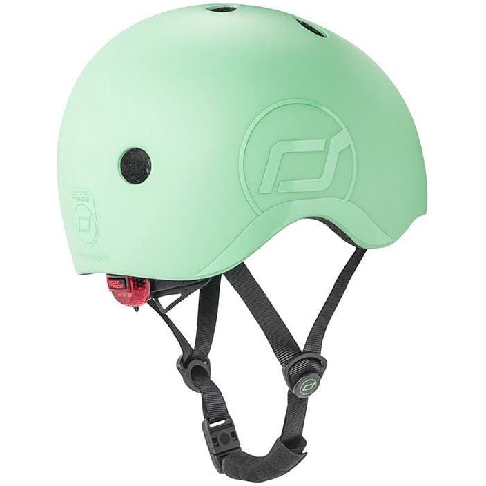 Scoot and Ride Helmet Kiwi - S-M side with logo