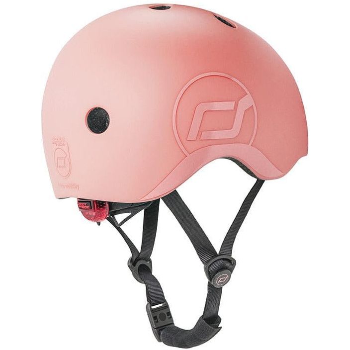 Scoot and Ride Helmet S-M - Peach with logo and strap