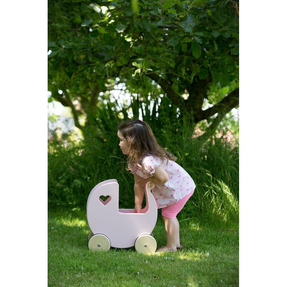Moover Wooden Dolls Pram - 2 Years+ - Pink - The Online Toy Shop2
