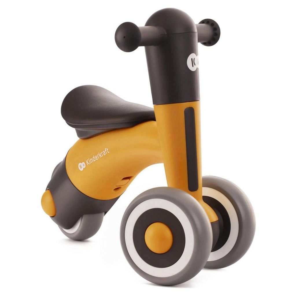 Yellow Kinderkraft Minibi Tricycle front left