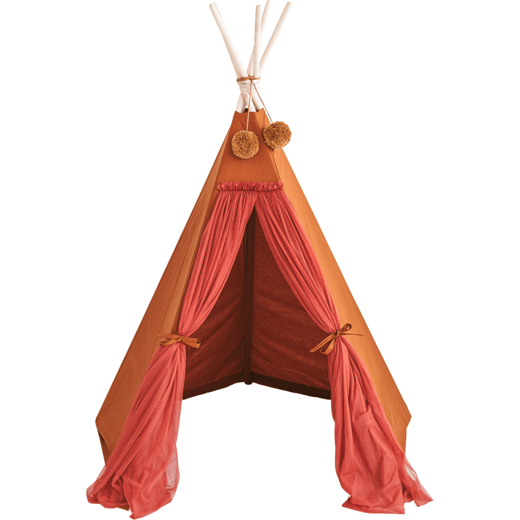 MINICAMP Fairy Kids Play Tent With Tulle in Cognac