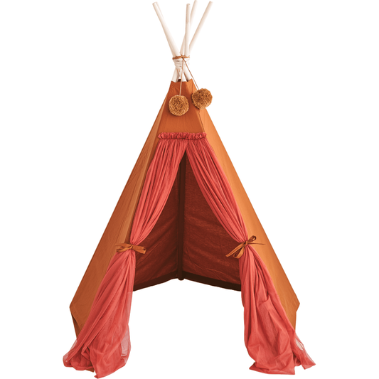 MINICAMP Fairy Kids Play Tent With Tulle in Cognac
