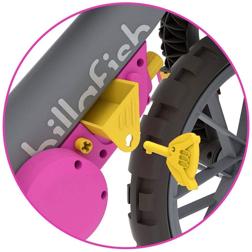Chillafish Bmxie Moto Bike 2-5 Years in Pink storage compartment