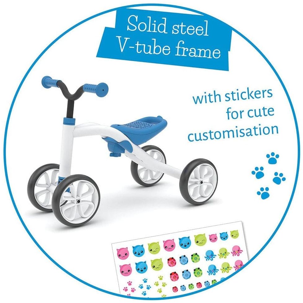 Chillafish Quadie 1-3 Years in Blue solid steel v tube frame
