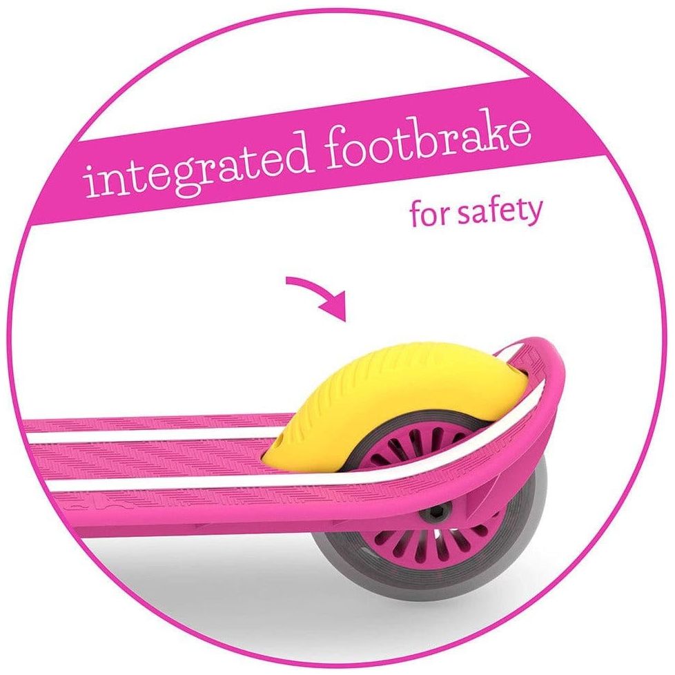 Chillafish Scotti Scooter in Pink with integrated footbrake