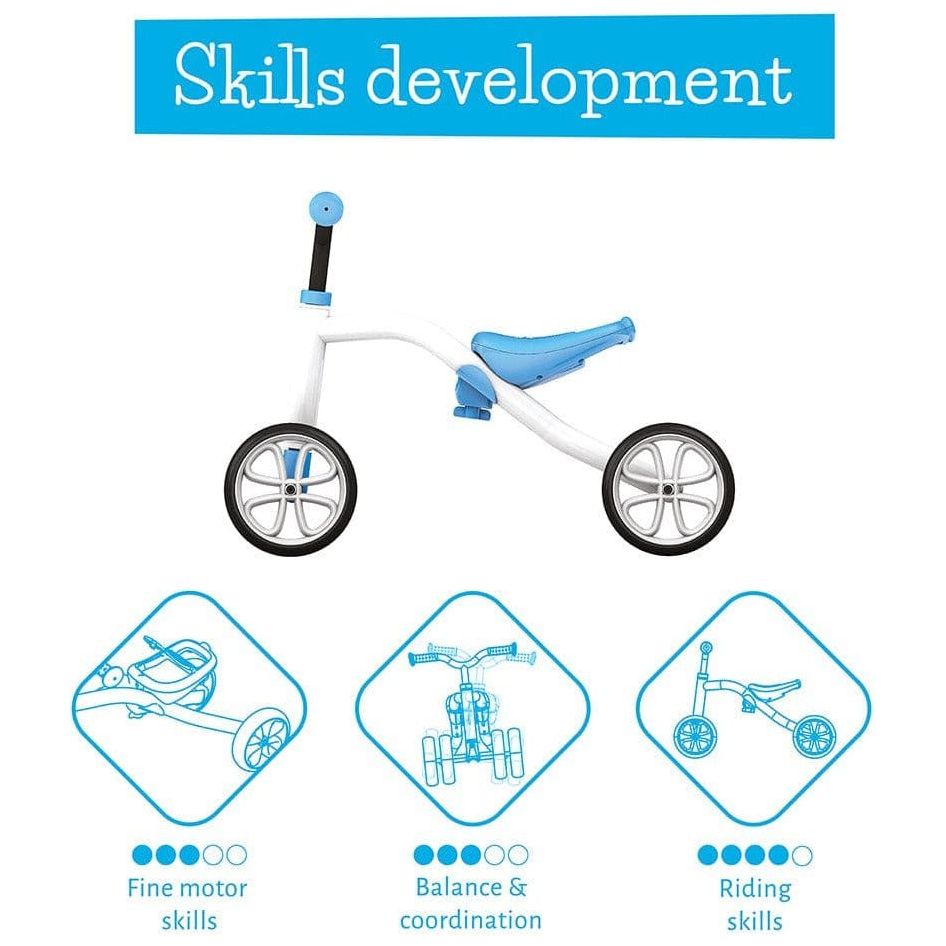 Chillafish Quadie 1-3 Years in Blue skills development information
