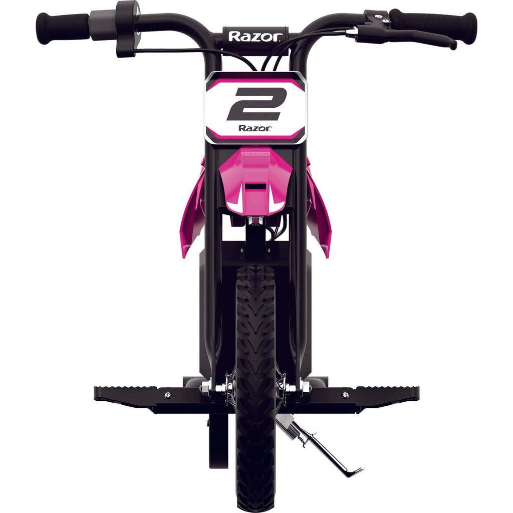 Razor Dirt Rocket MX125 12 Volt - Pink footrest and kickstand