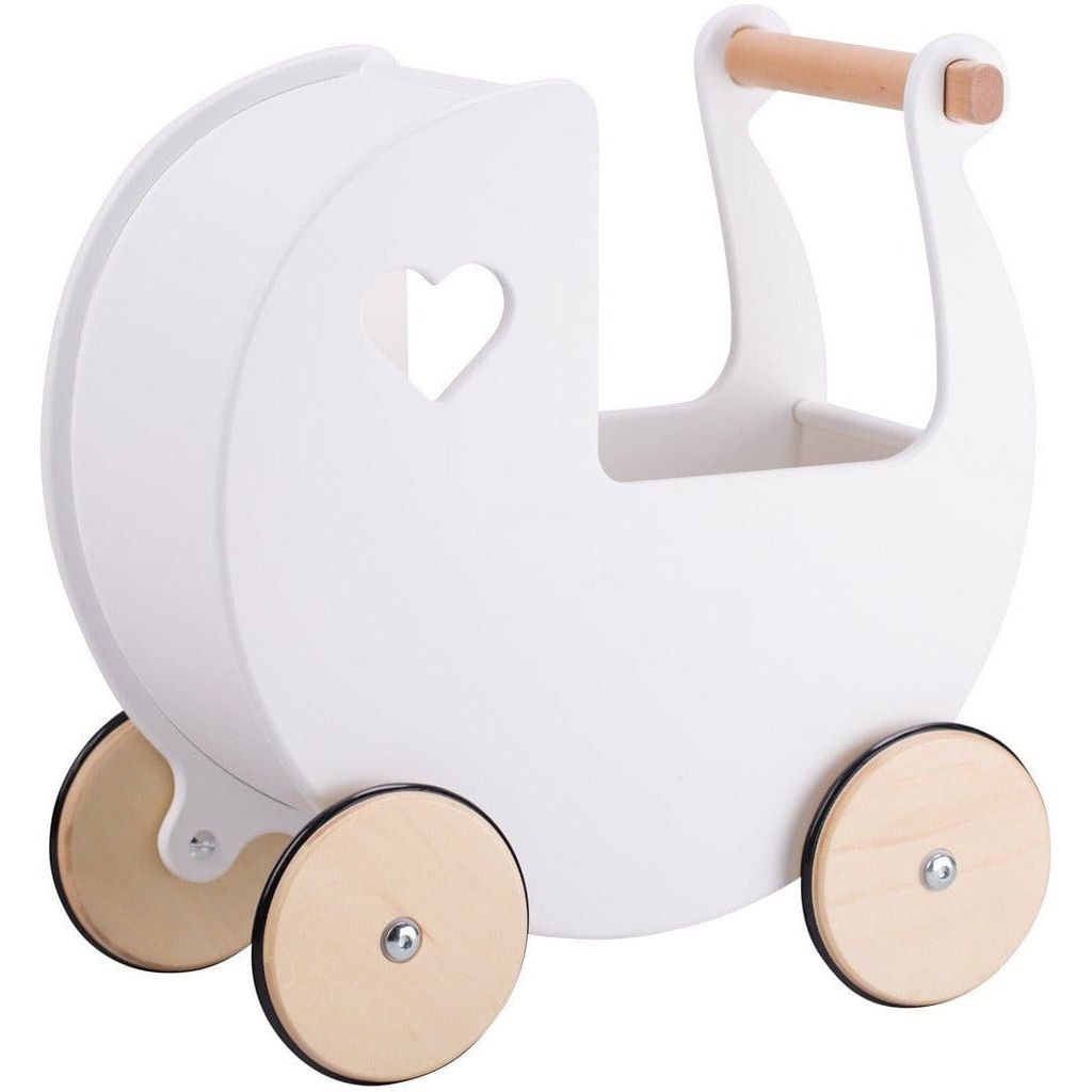 Moover Wooden Dolls Pram - 2 Years+ - White