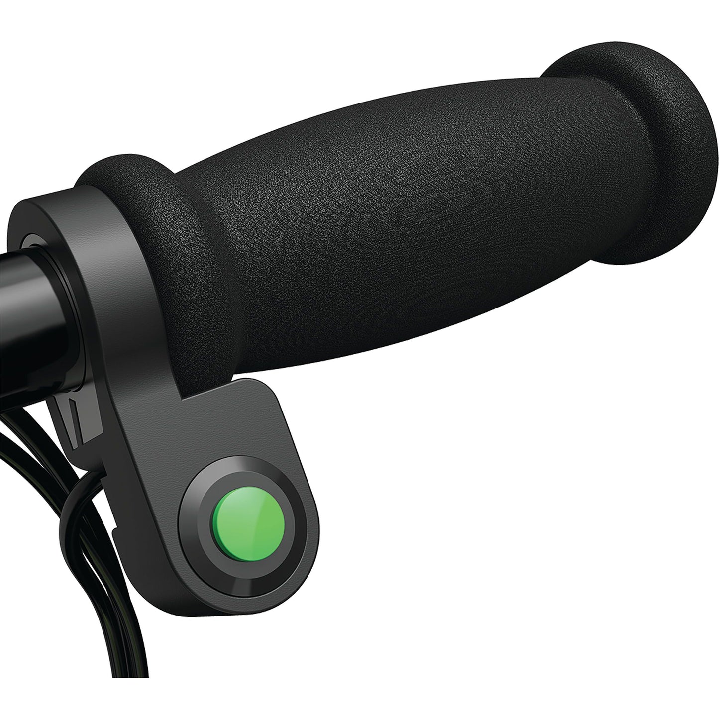 Razor Power Core E90 12 Volt Scooter - Green handlebar close up
