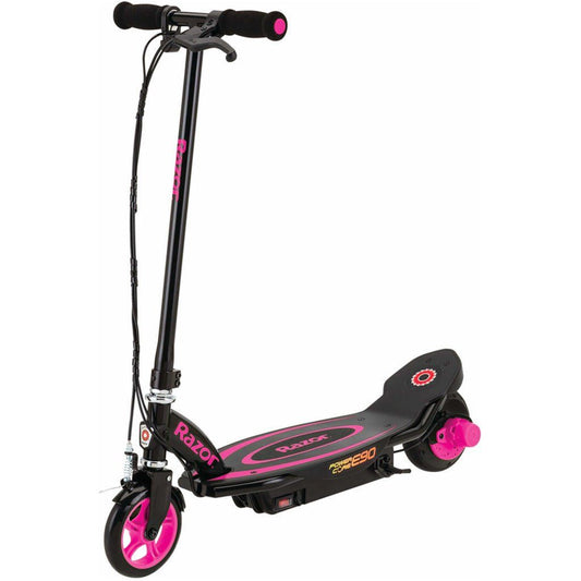Razor Power Core E90 12 Volt Scooter - Pink front left