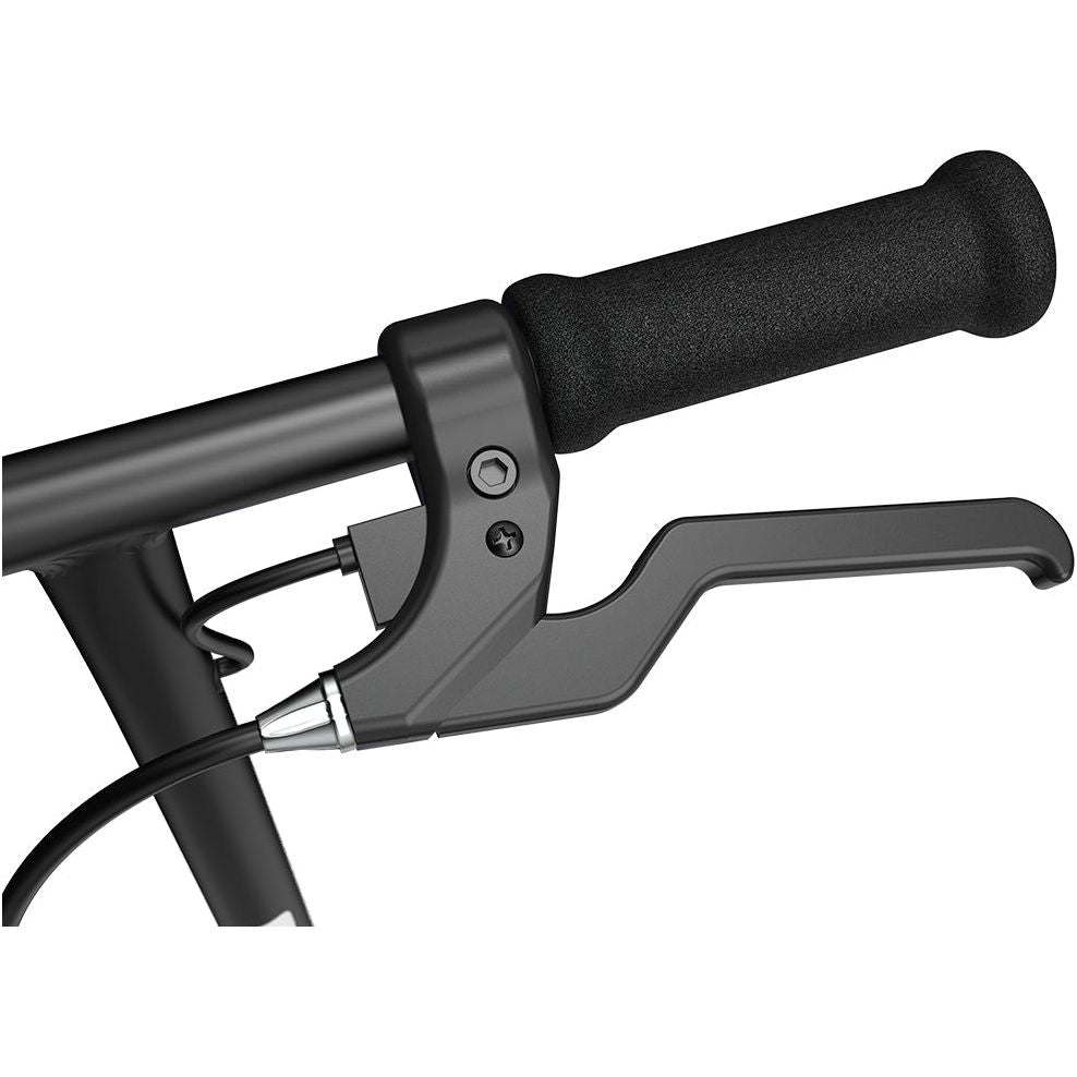 Razor PowerCore S85 12 volt Scooter - Blue handlebar and brake close up