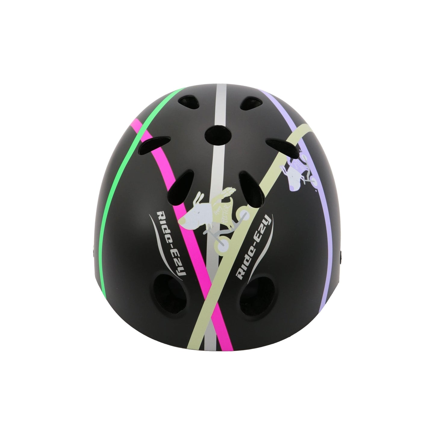 Ride-Ezy Hector 48-53cms Kids Helmet - Black back