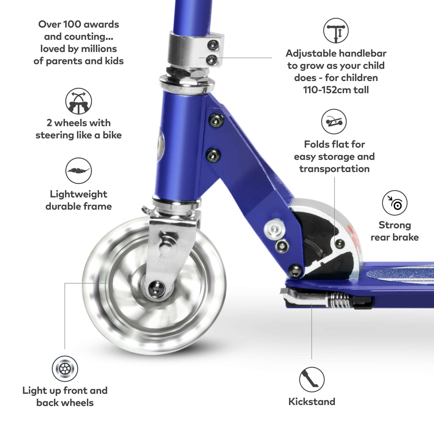 Micro Scooter Sprite LED - The Online Toy Shop - 2 Wheel Scooter - 9