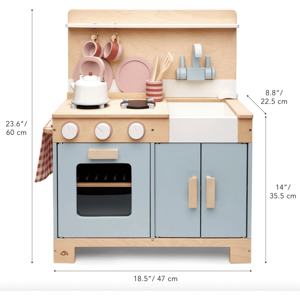 Tender Leaf Home Wooden Play Kitchen dimensions