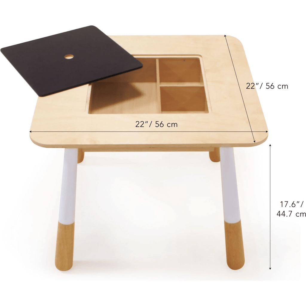 Tender Leaf Kids Wooden Forest Table and Chairs Bundle table dimensions