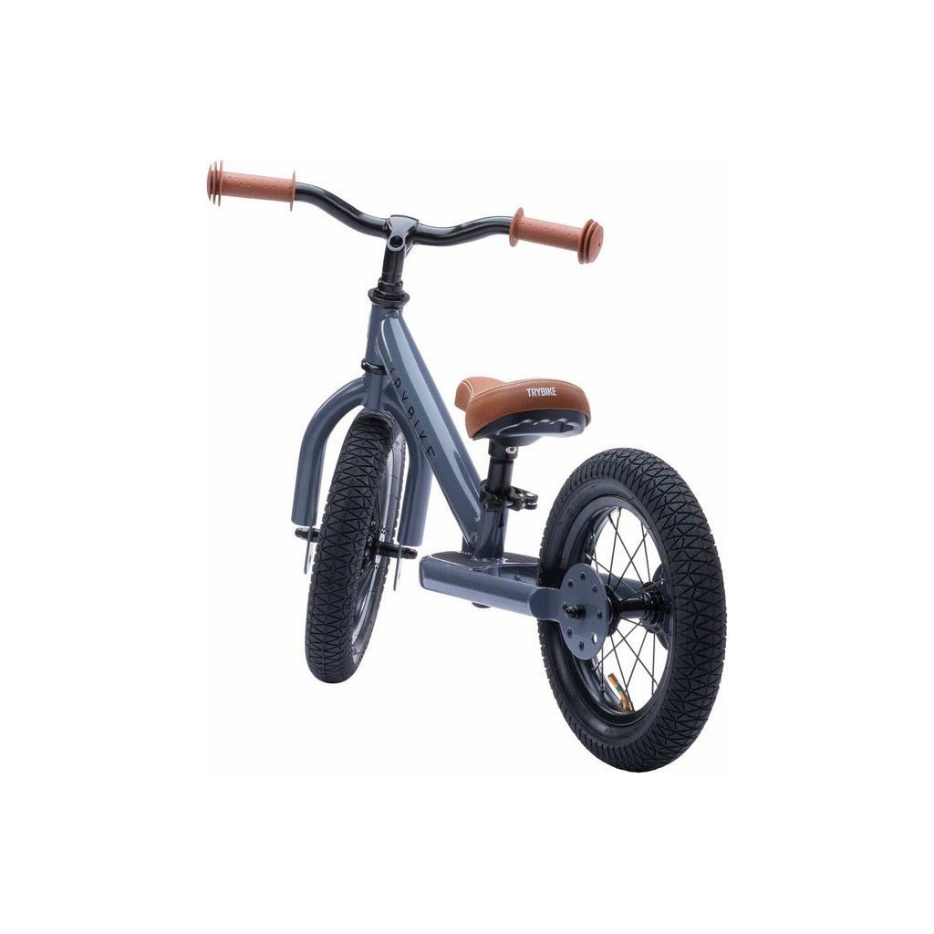 TryBike - Steel 2 in 1 Balance Trike Bike - Grey rear left