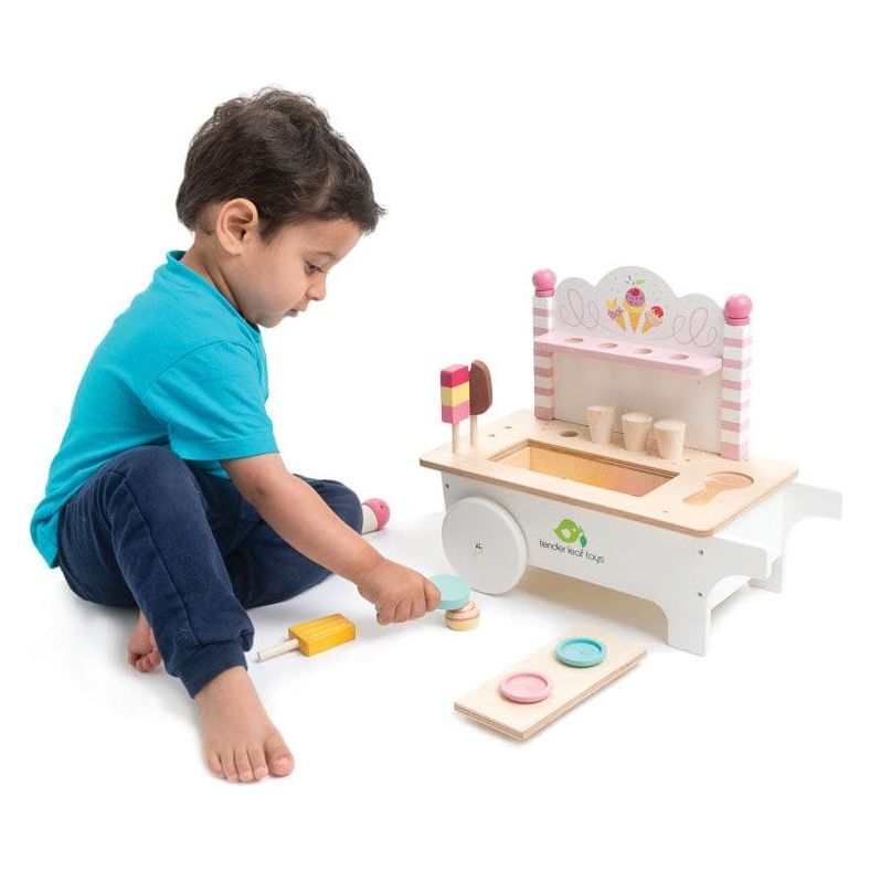 Tender Leaf Wooden Ice Cream Cart