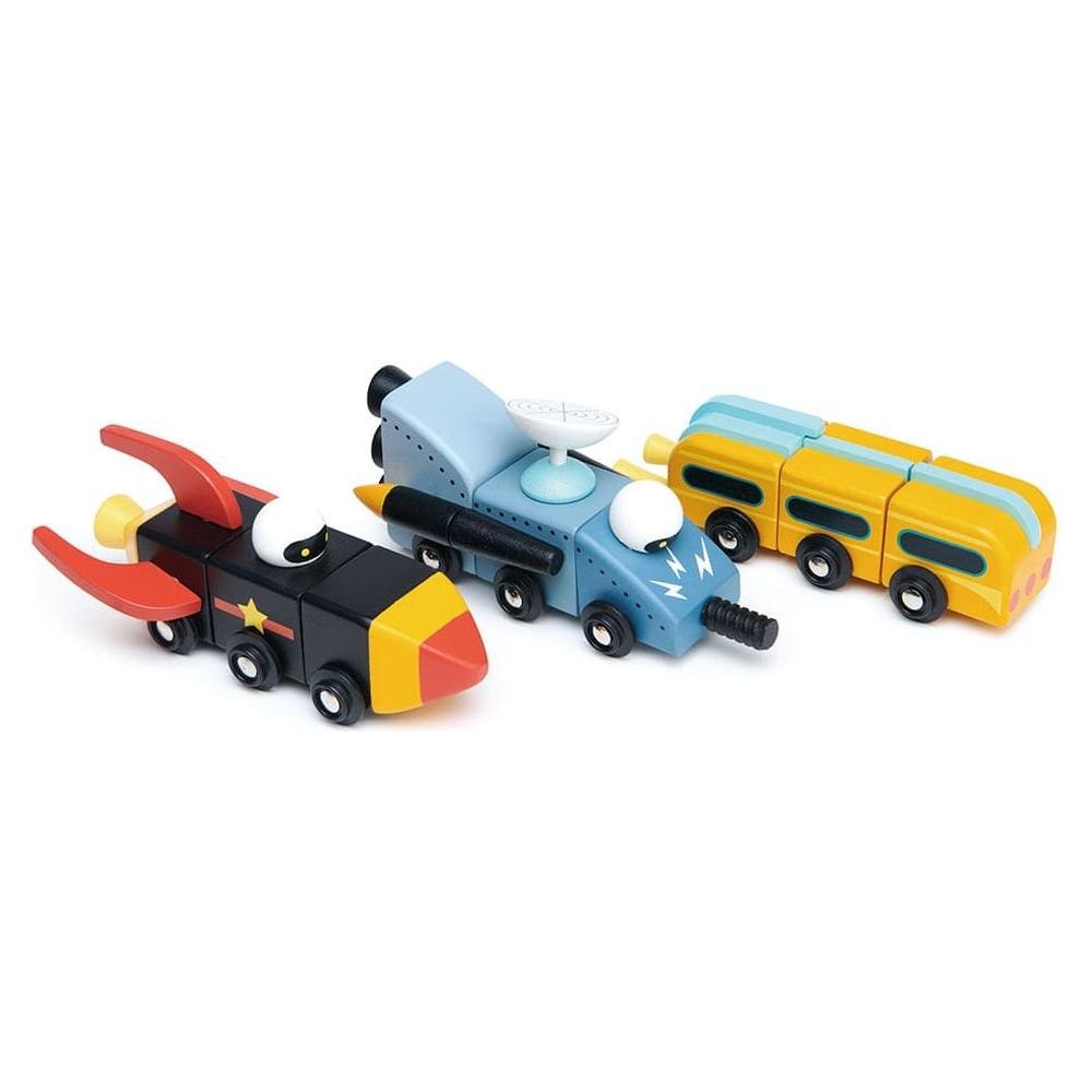 Tender Leaf Space Race Wooden Toys side