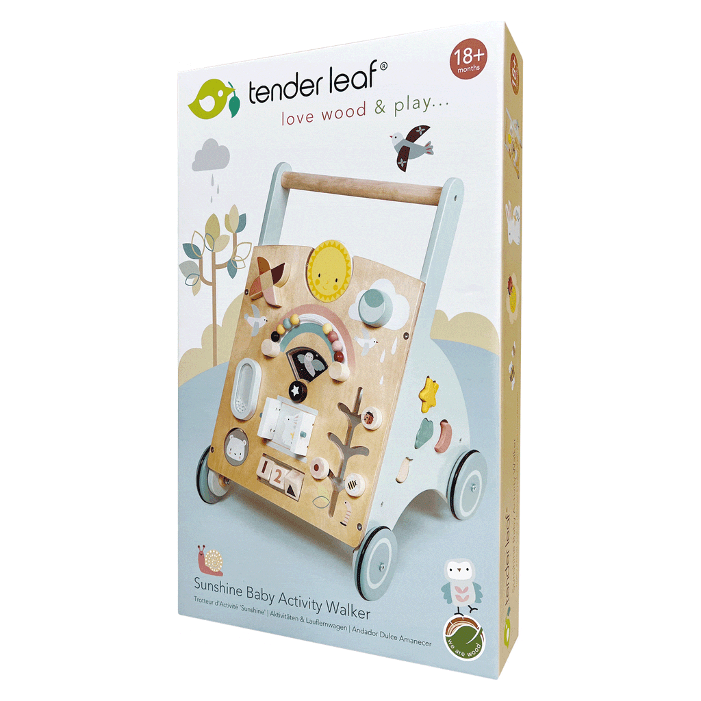 Tender Leaf Sunshine Baby Wooden Activity Walker box