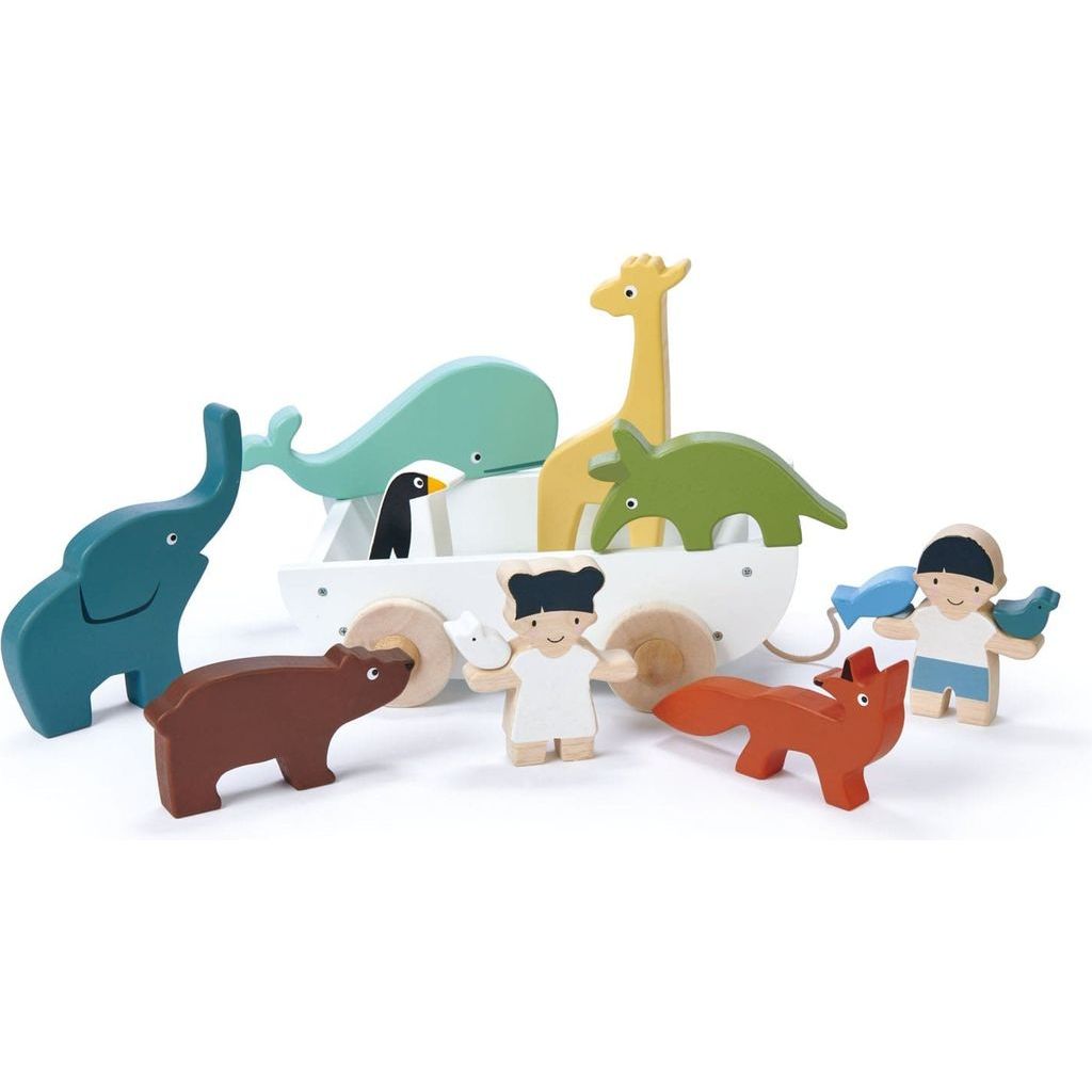 Tender Leaf The Friend Ship Wooden Toy close up