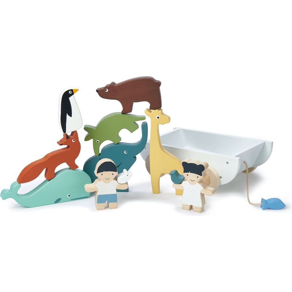 Tender Leaf The Friend Ship Wooden Toy pieces