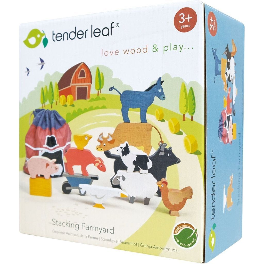 ThreadBear Farmyard Stacker & Farmyard Book Bundle