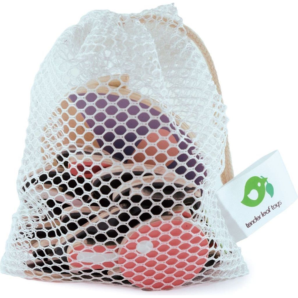 Tender Leaf What's Up? Magnetic Emotional Face Wooden Toy pieces in bag