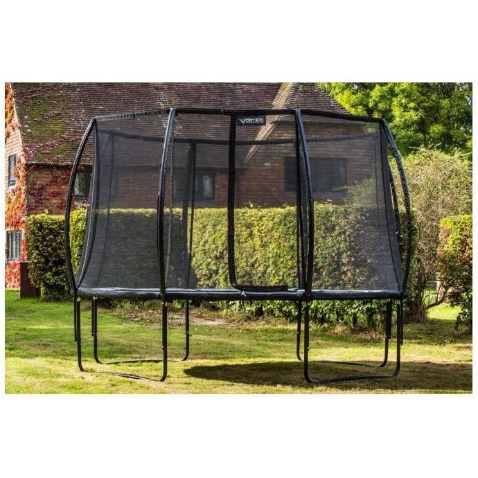 Telstar 7 x 10ft Oval Vortex BLACK Edition Package in garden