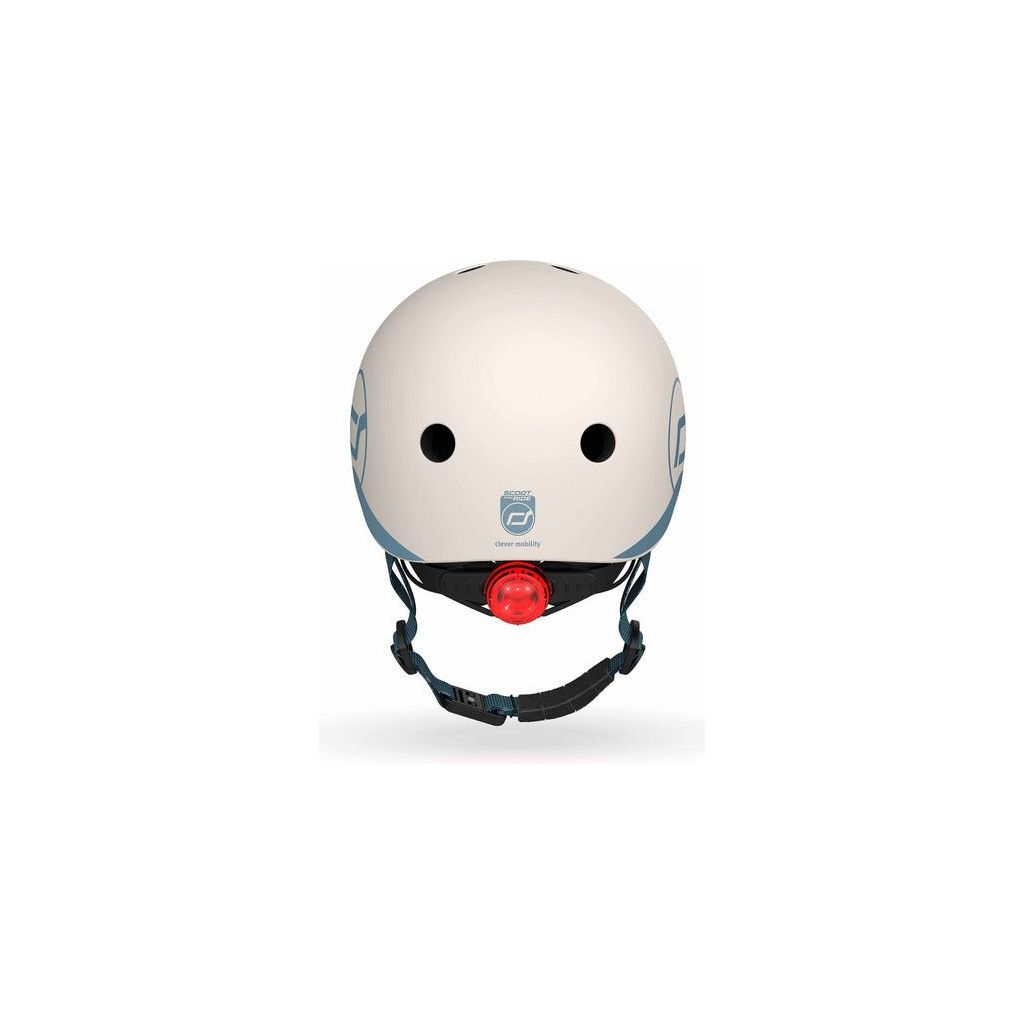 Scoot and Ride Helmet - XXS - S - Ash back with LED light