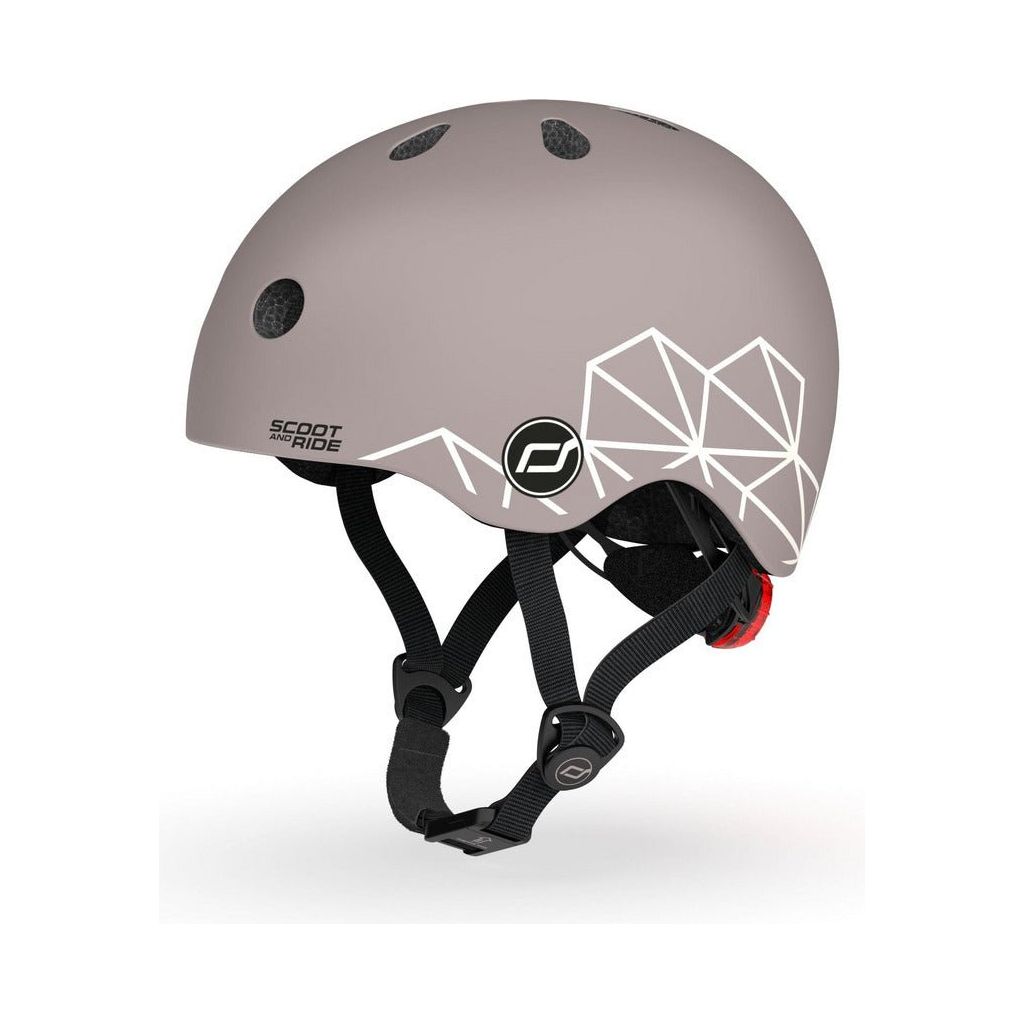 Scoot and Ride Helmet XXS - S - Brown Lines side