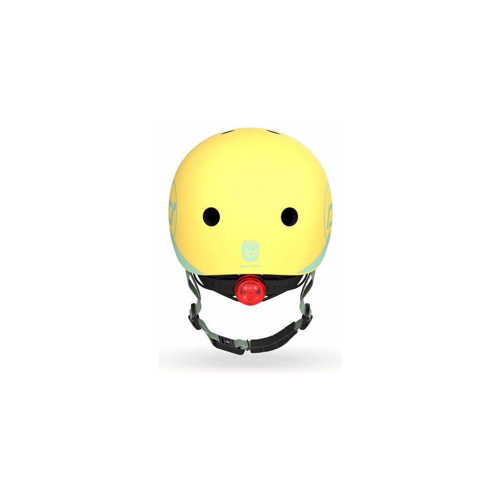 Scoot and Ride Helmet - XXS - S - Lemon back with LED light